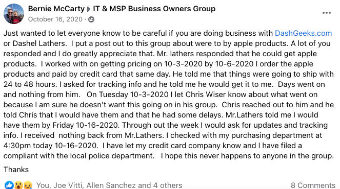 Dashel Lathers scam Dashel Lathers scam